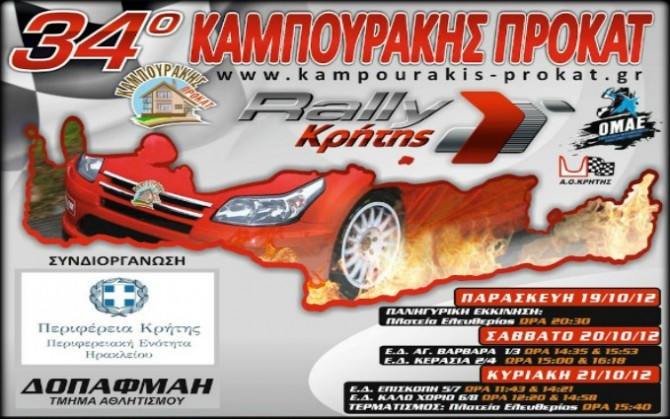 Εκκίνηση για 34ο Ράλλυ Κρήτης