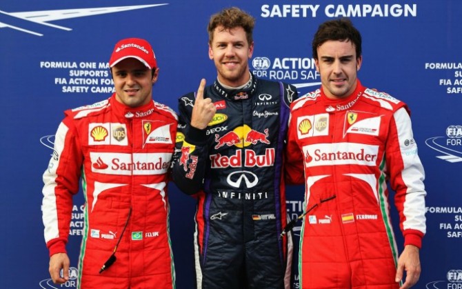 Pole στον Vettel, 2-3 στις Ferrari