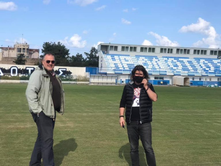 Pics | Ολόκληρώθηκε η επισπορά στο γήπεδο του Ηροδότου