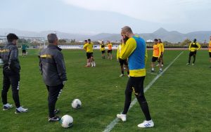 Μέρος της προπόνησης ο Σαρρής