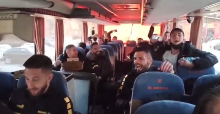 Video | Τα πανηγύρια στο λεωφορείο του Εργοτέλη μετά το “διπλό” στη Νίκαια