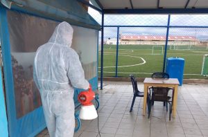 Pics | Απολύμανση στις εγκαταστάσεις του Ηροδότου