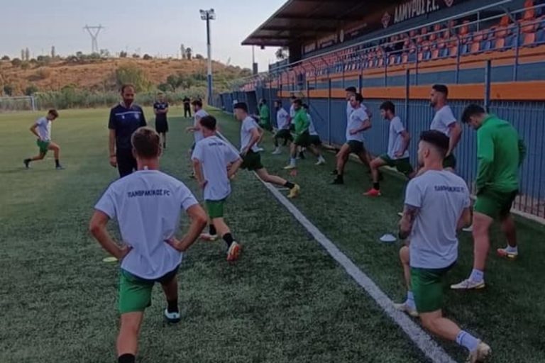 Pics | Προπονήθηκε στο γήπεδο του Αλμυρού η αποστολή του Πανθρακικού