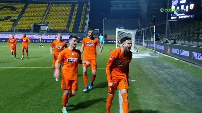 Video | Άρης – ΑΕΚ 0-1 στο φινάλε του ημιχρόνου ο Γκατσίνοβιτς