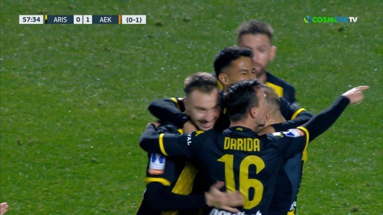 Video | Άρης – ΑΕΚ 1-1 ο Μορόν ισοφαρίζει με κεφαλιά από την “καρδιά” της περιοχής