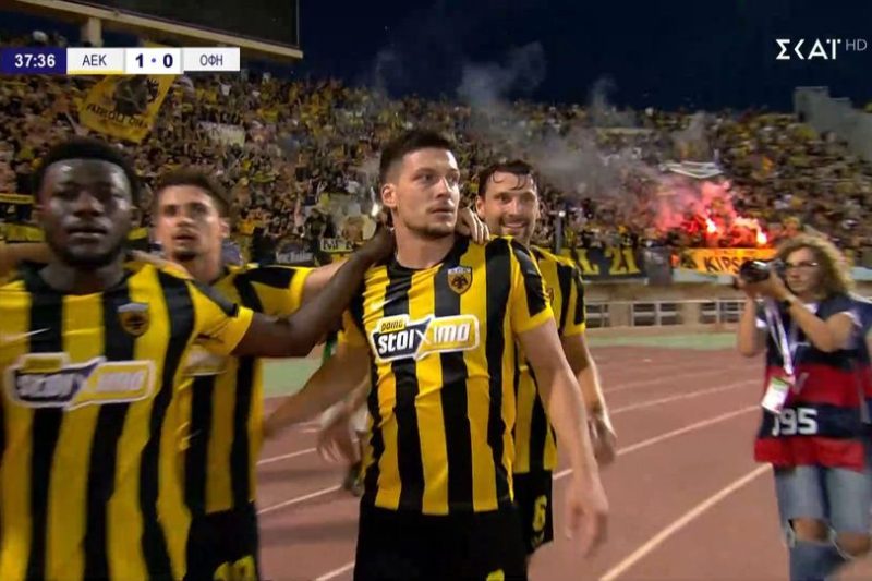 Video | ΑΕΚ – ΟΦΗ: Το 1-0 της Ένωσης με τον Γιόβιτς