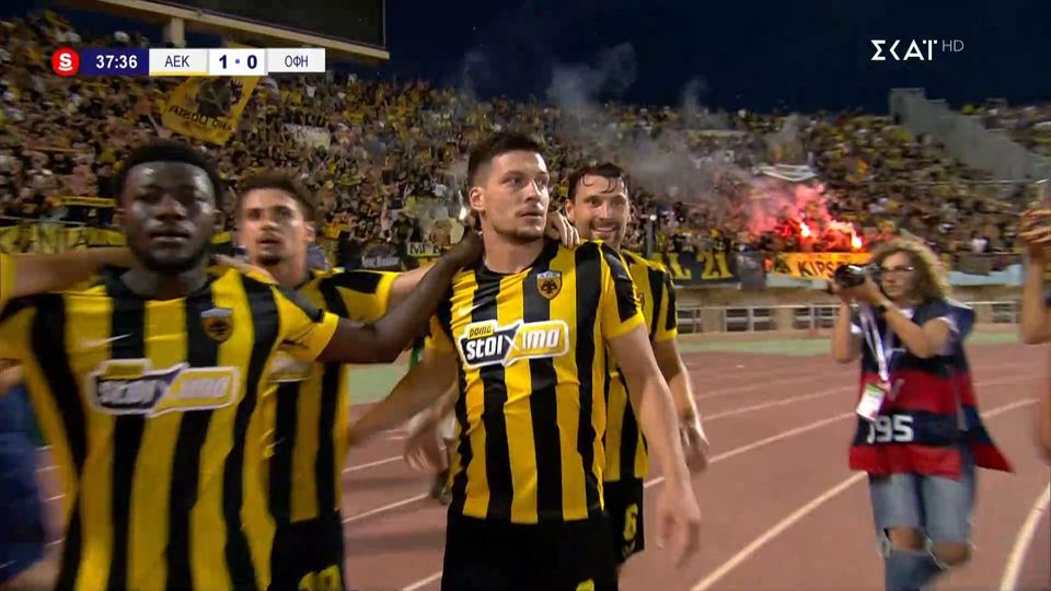 Video | ΑΕΚ – ΟΦΗ: Το 1-0 της Ένωσης με τον Γιόβιτς