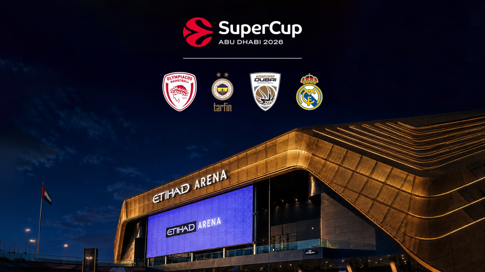 Super Cup της Euroleague: Ανησυχία για την κατάσταση στο Άμπου Ντάμπι – Πιθανή και η οριστική αναβολή
