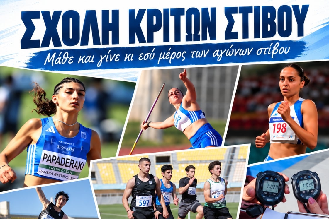 Νέα Σχολή Κριτών Στίβου στο Ηράκλειο – Όλες οι πληροφορίες
