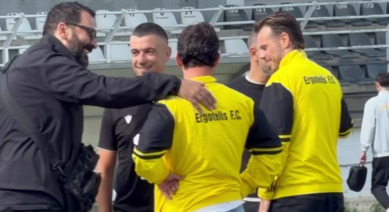 Video | Άριστο κλίμα πριν τη σέντρα του ΑΟ Τυμπακίου – Εργοτέλης