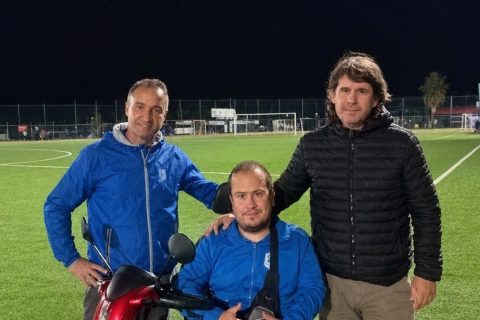 Στην προπόνηση της Κ14 των ακαδημιών του Ηροδότου ο Ανδρέας Ξυδάκης